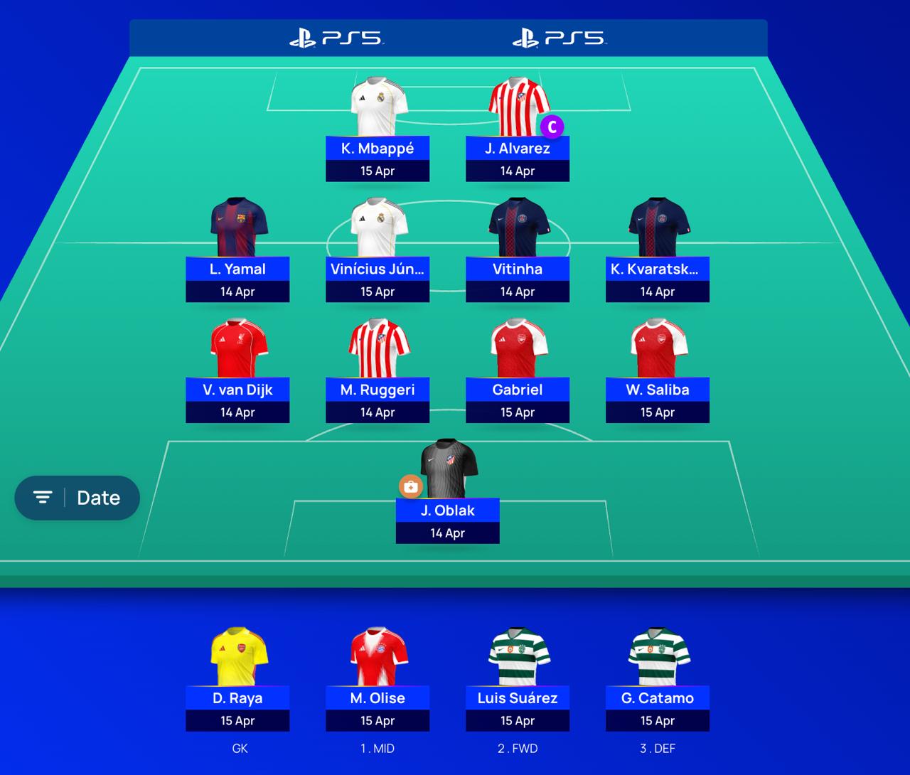 UCL Fantasy Team Reveal image